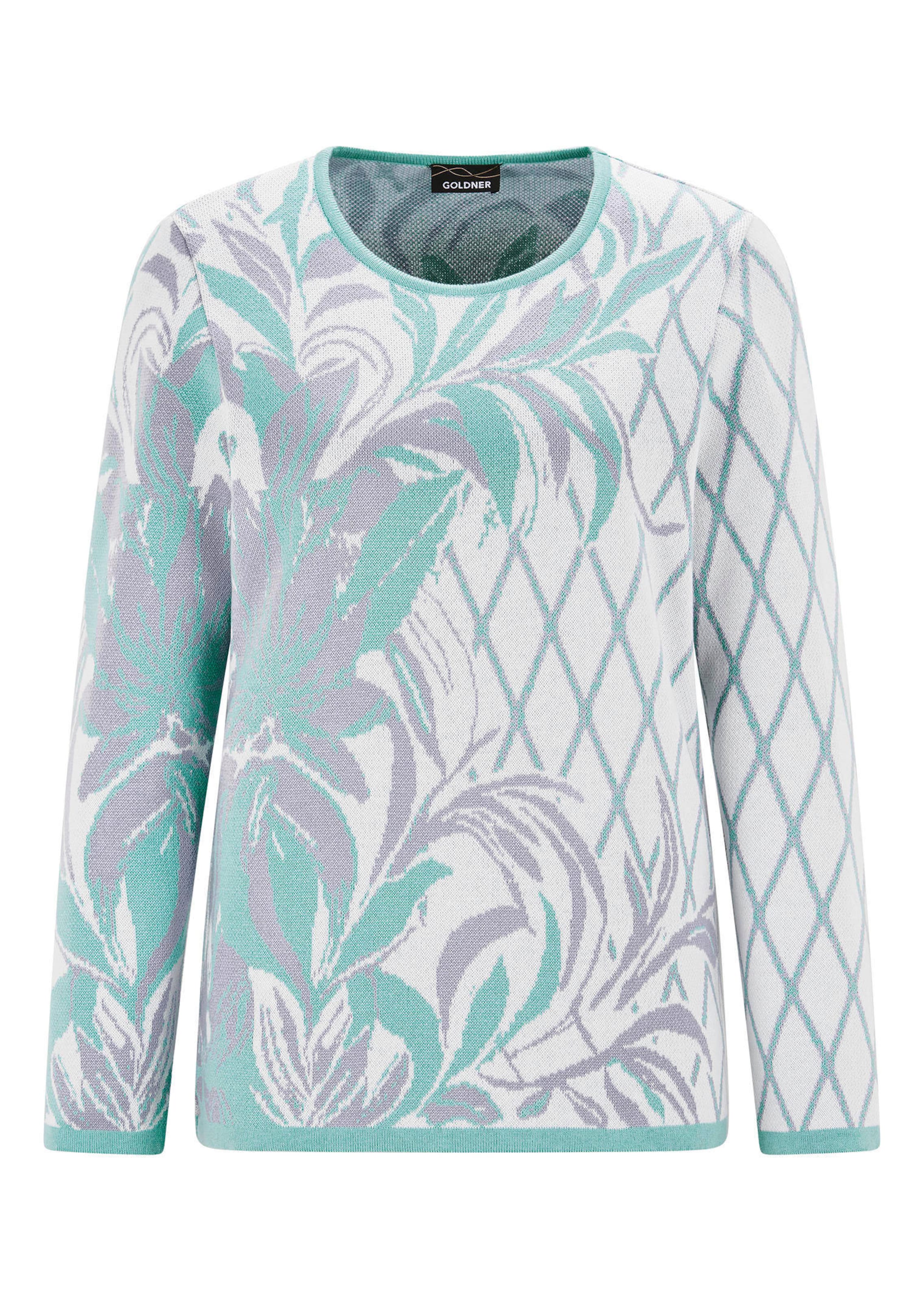 Onderhoudsarme tricot pullover met katoen