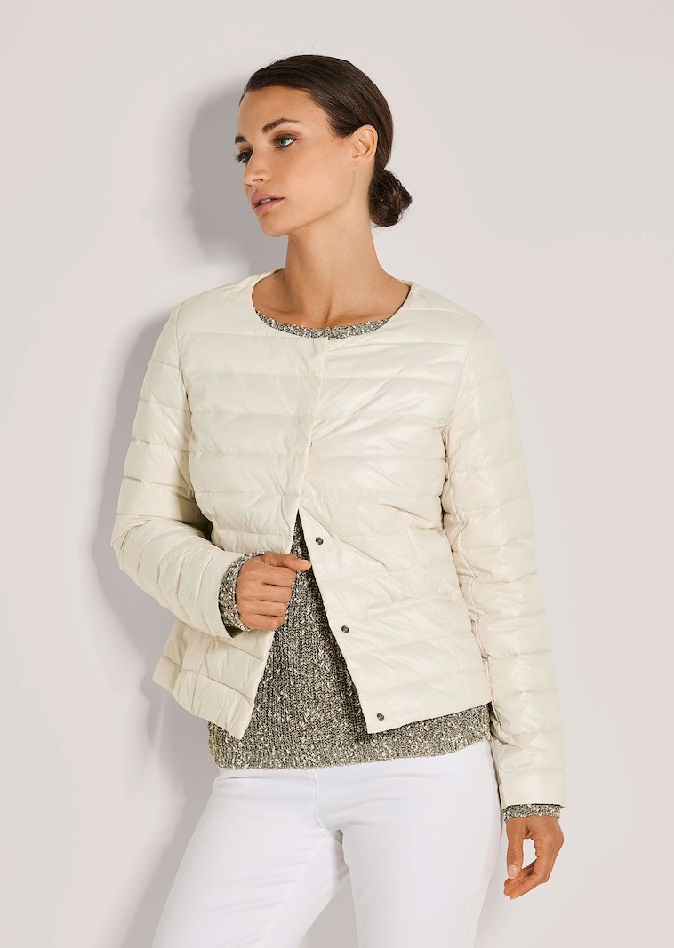 Kurzjacke mit wattiertem Fancy-Stepp
