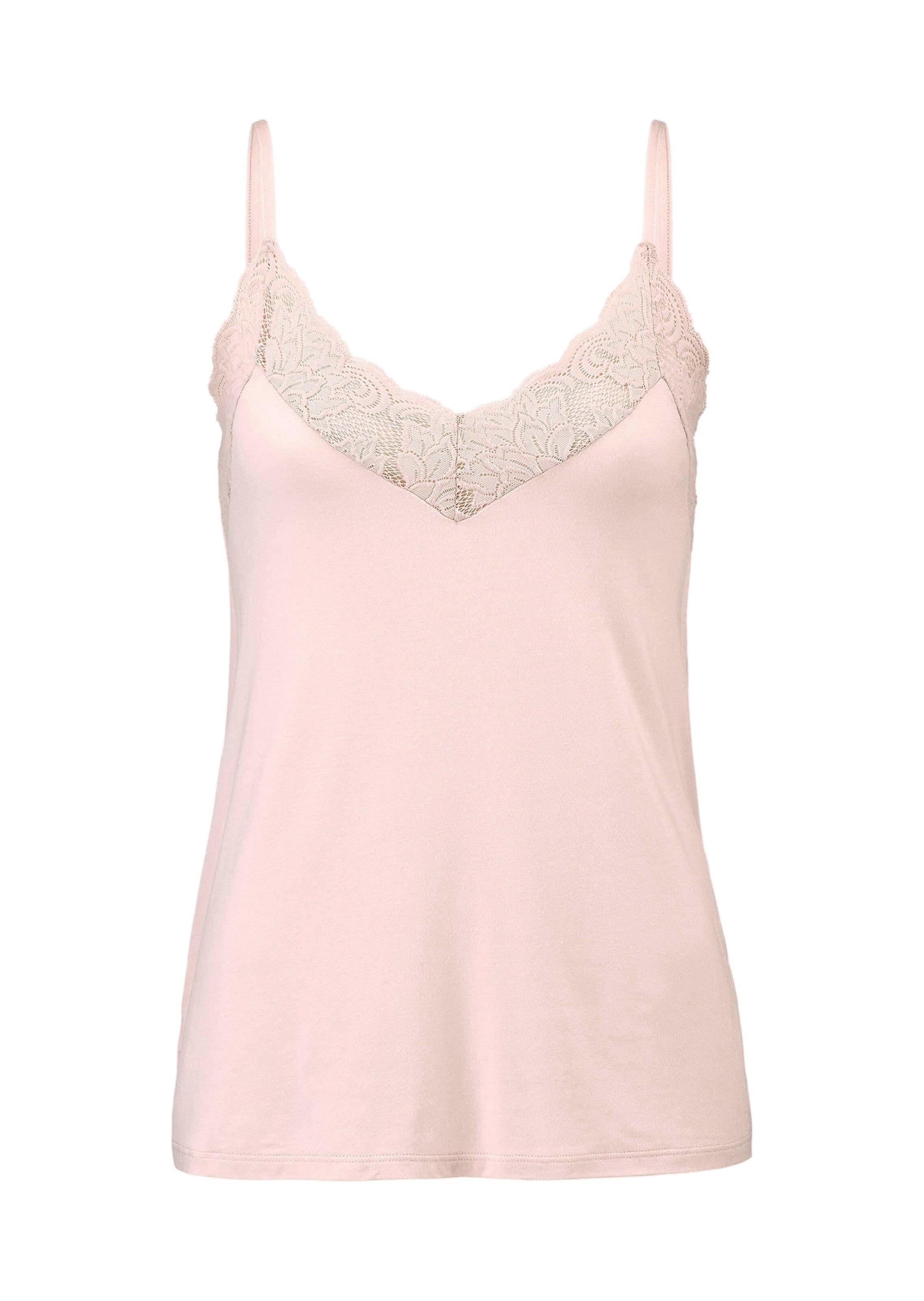 Trägerhemd mit Spitze im 2er-Pack