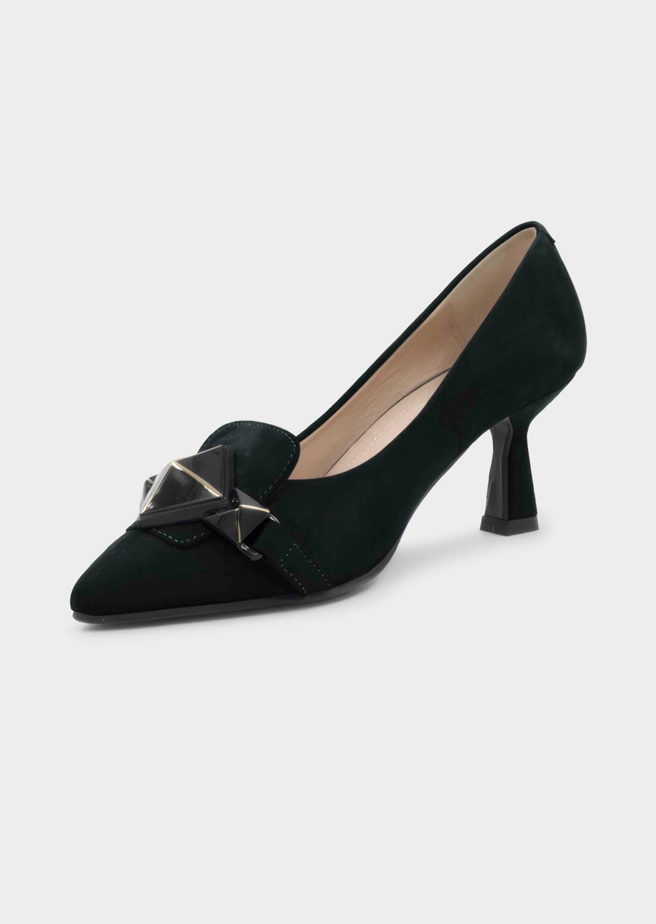 Pumps aus Velours-Leder
