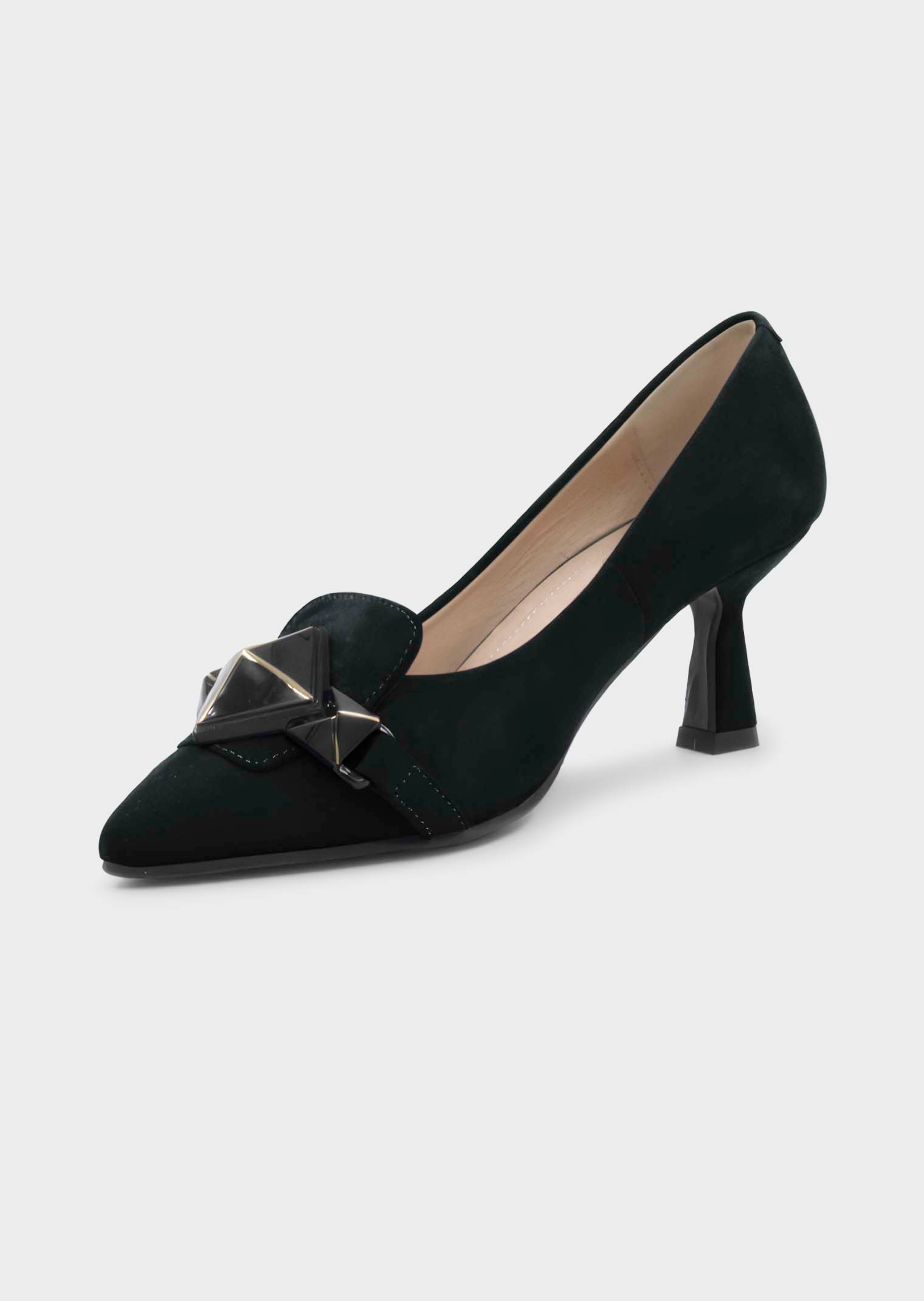 Pumps aus Velours-Leder