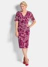 Mesh-Kleid in Wickeloptik thumbnail 1