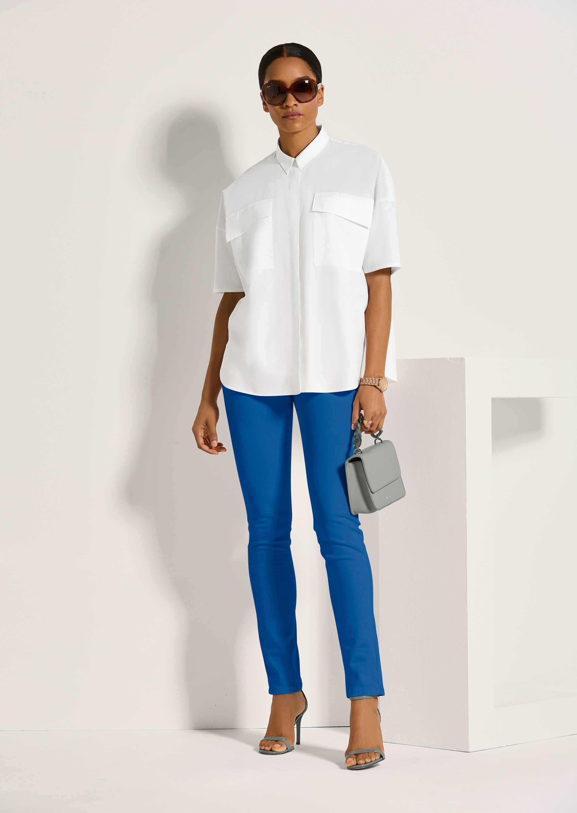 Schlanke »Five-Pocket« mit Strass-Akzenten