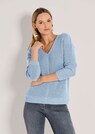Pull manches longues col V thumbnail 1