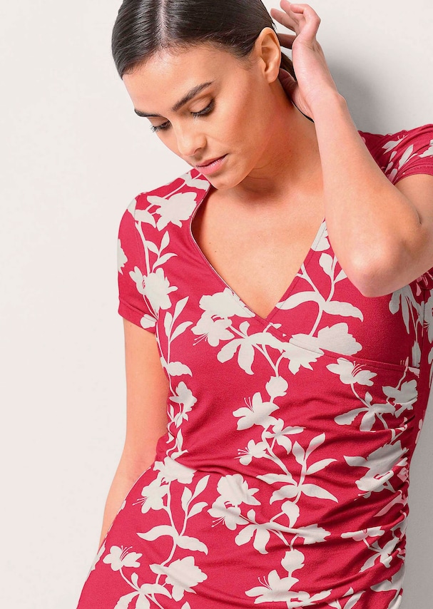 Jerseykleid mit Raffung 3