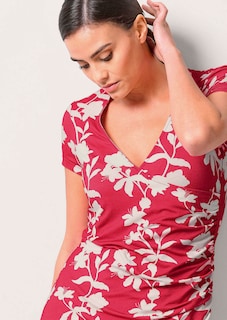 Jerseykleid mit Raffung thumbnail 4