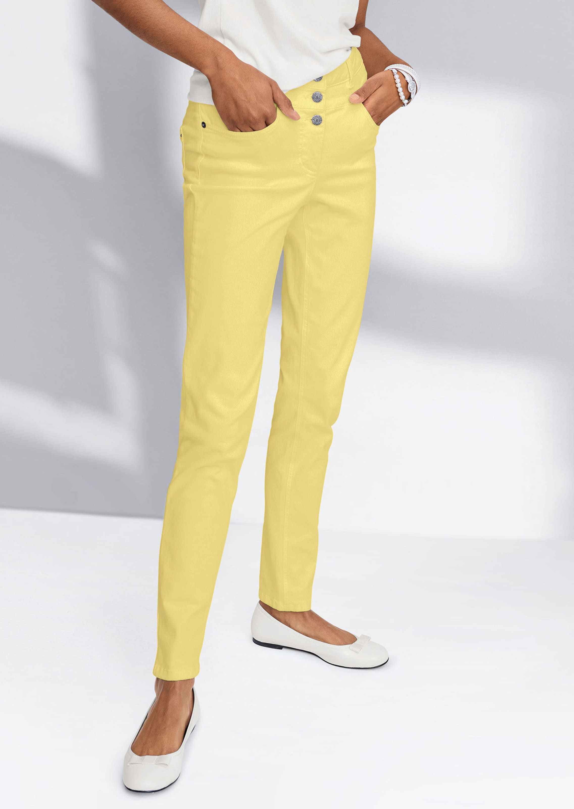 High Waist Stretch Jeans in citreous MADELEINE Fashion