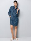 Hemdblusenkleid in Jeansoptik aus trageangenehmer Lyocellware thumbnail 7