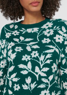 Jacquard-Pullover im Blumen-Dessin thumbnail 5