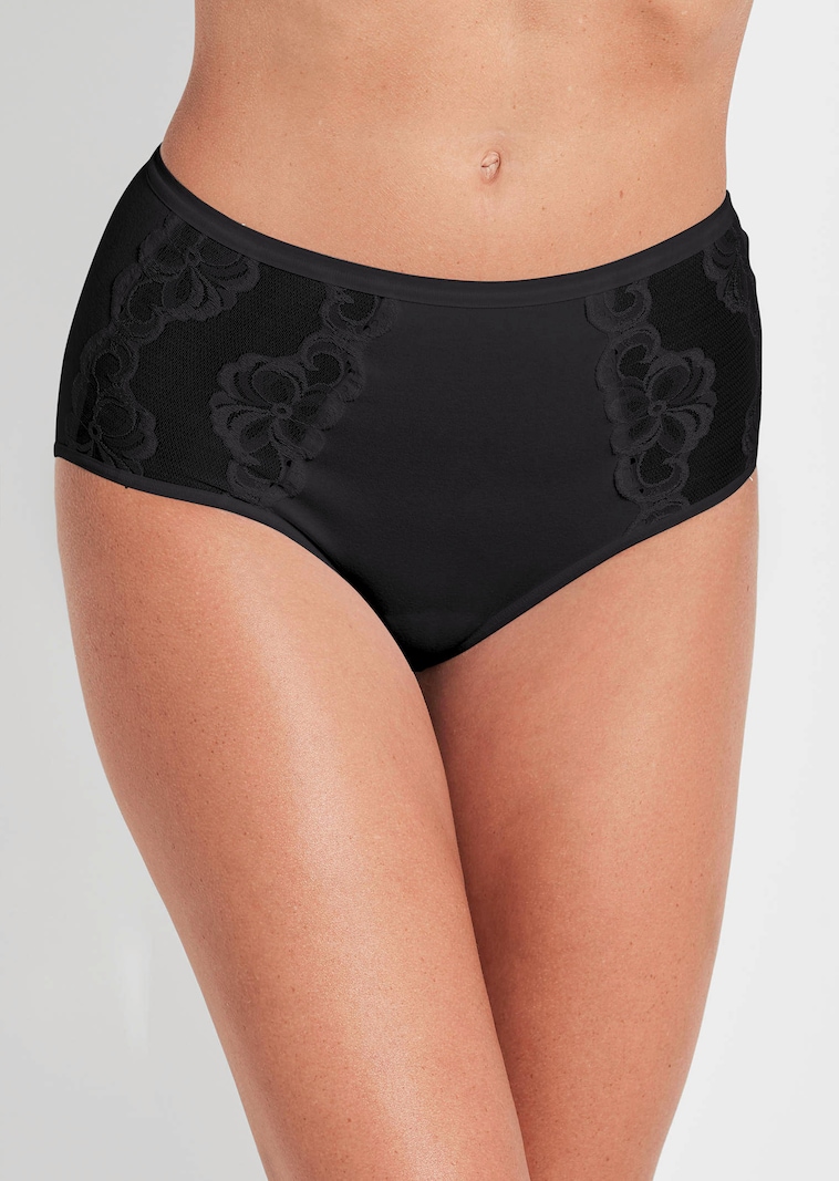 Formender Taillenslip mit Spitzeneinsatz