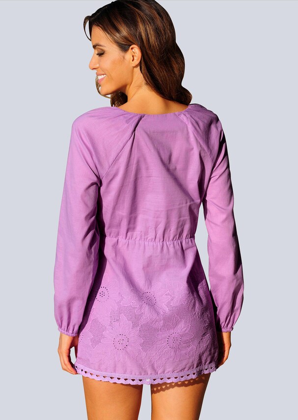 Tunika mit floraler Stickerei 1