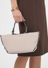 Shopper aus Leder und Textil thumbnail 4