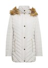 Longjacke mit Kapuze und Fellimitat thumbnail 2