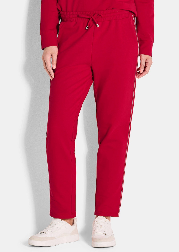 Freizeithose mit Glitzerband