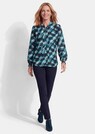 Bluse aus reiner Viskose mit Smokdetails thumbnail 2