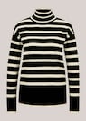 Streifen-Pullover mit Stehkragen thumbnail 6