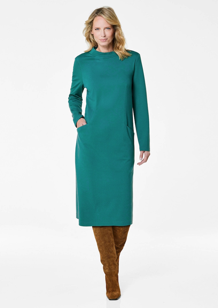 Jerseykleid mit Eingriffstaschen