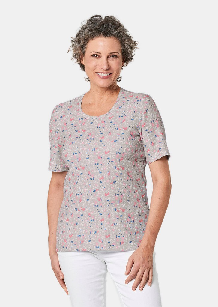 Pflegeleichtes Rundhalsshirt mit attraktivem Druck