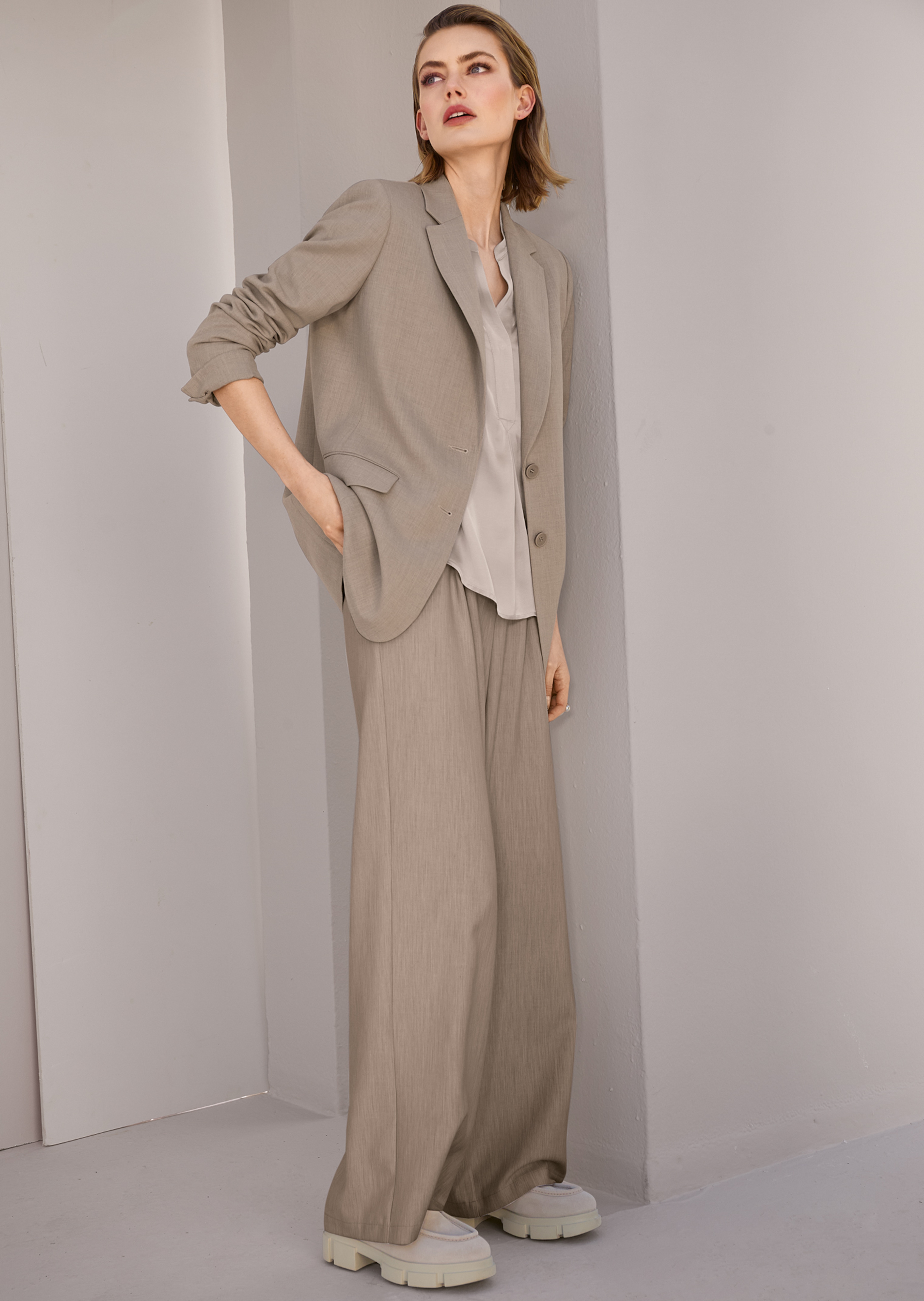 Einreihiger Blazer mit Stretchanteil