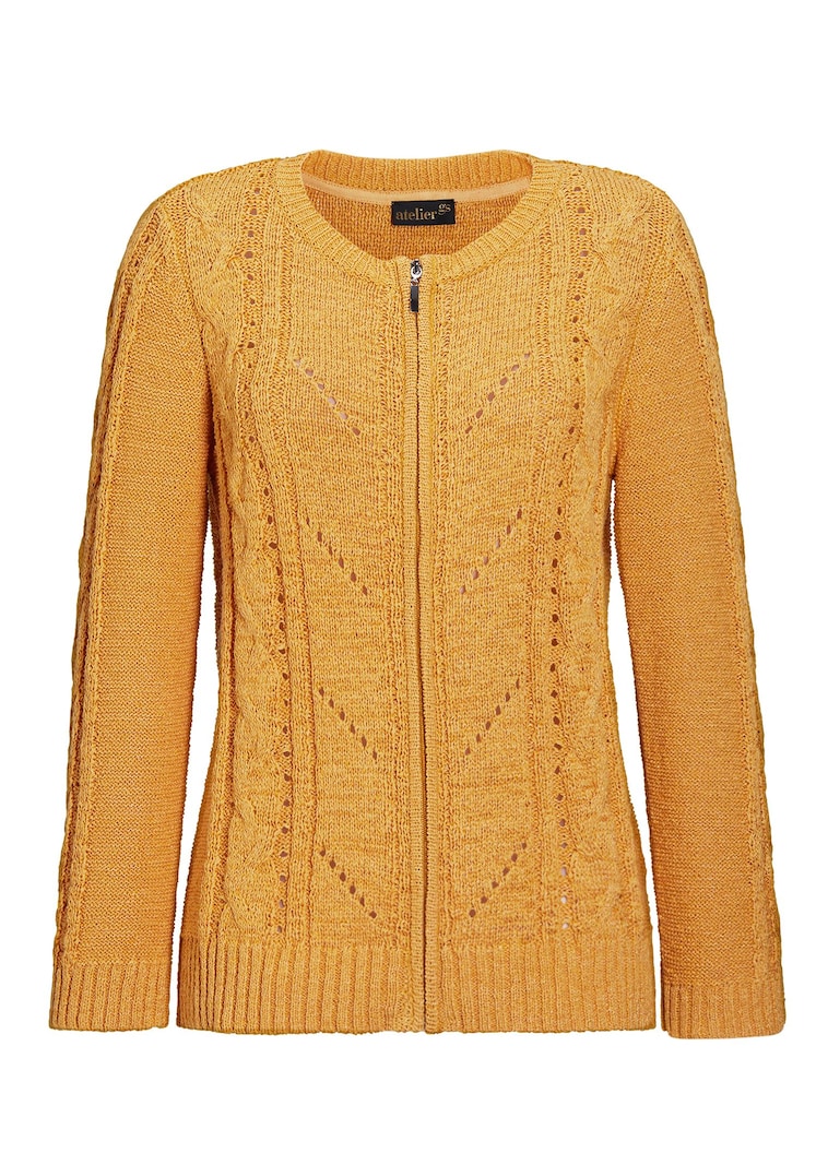 Tricot jasje van lintjesgaren, met mooie details