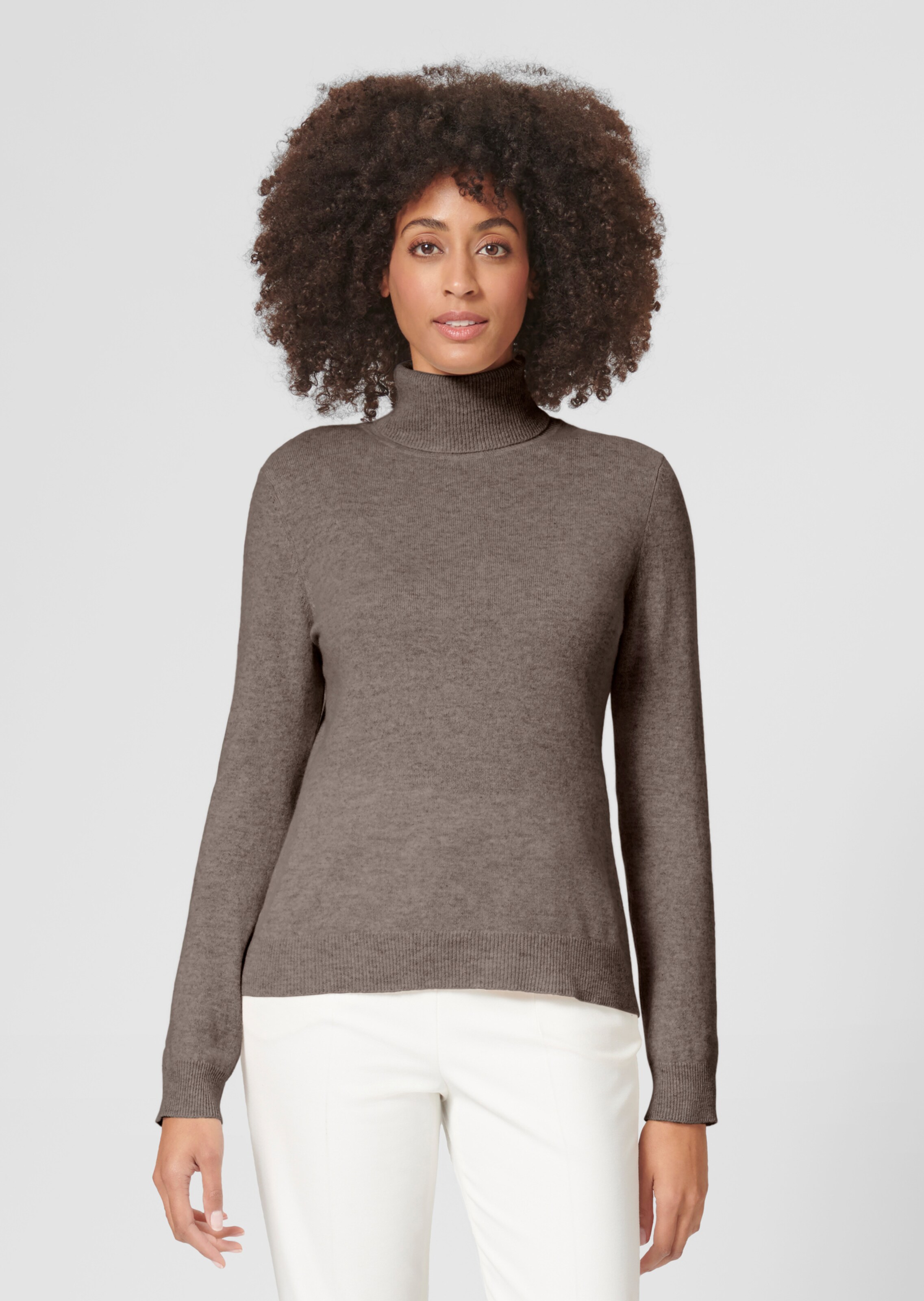 Kaschmirpullover mit Rollkragen