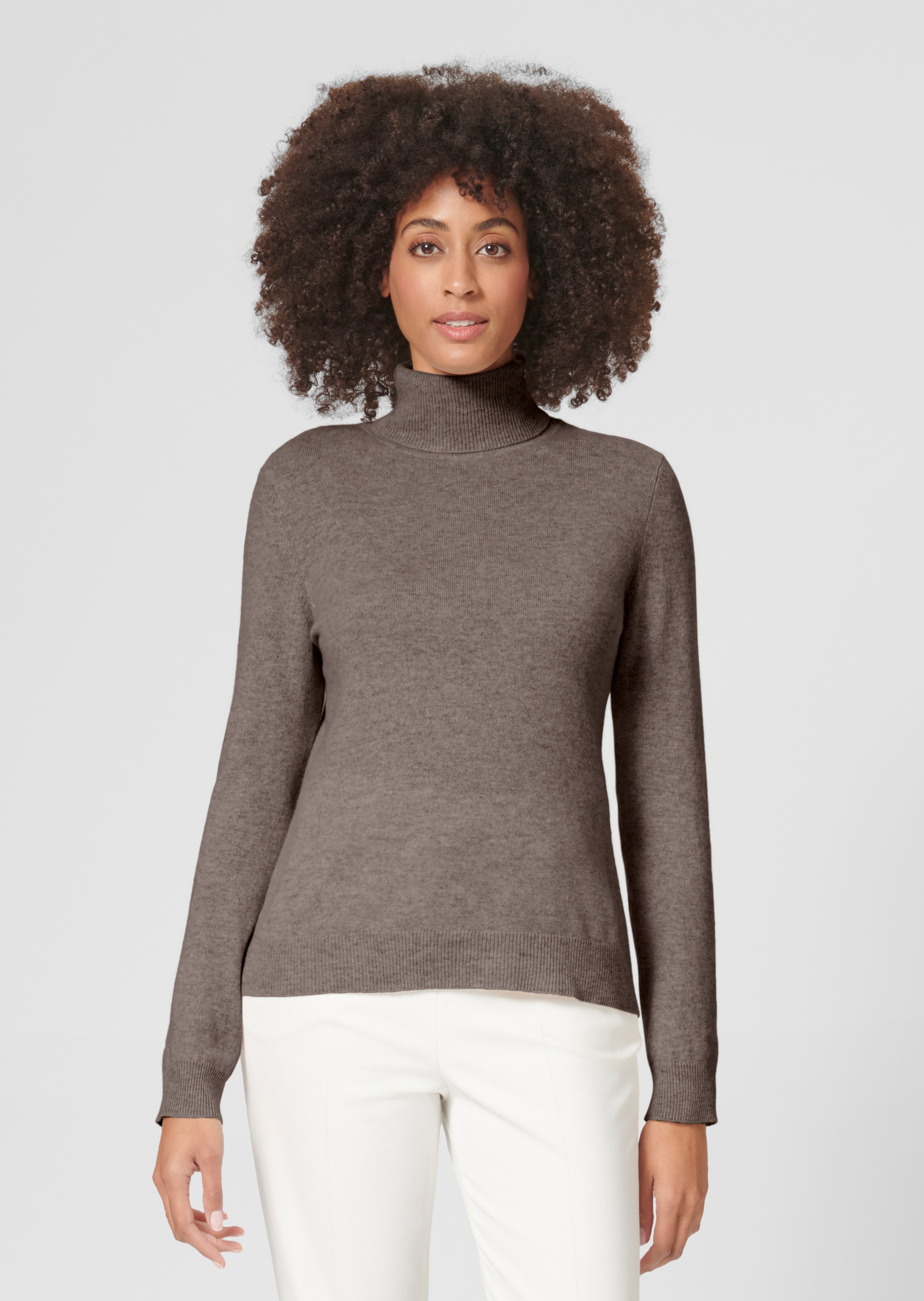 Kaschmirpullover mit Rollkragen