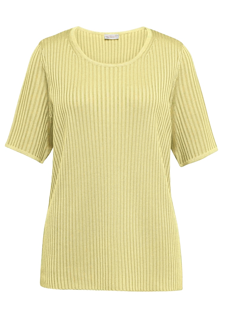 Pull facile d'entretien avec structure côtelée de belle qualité