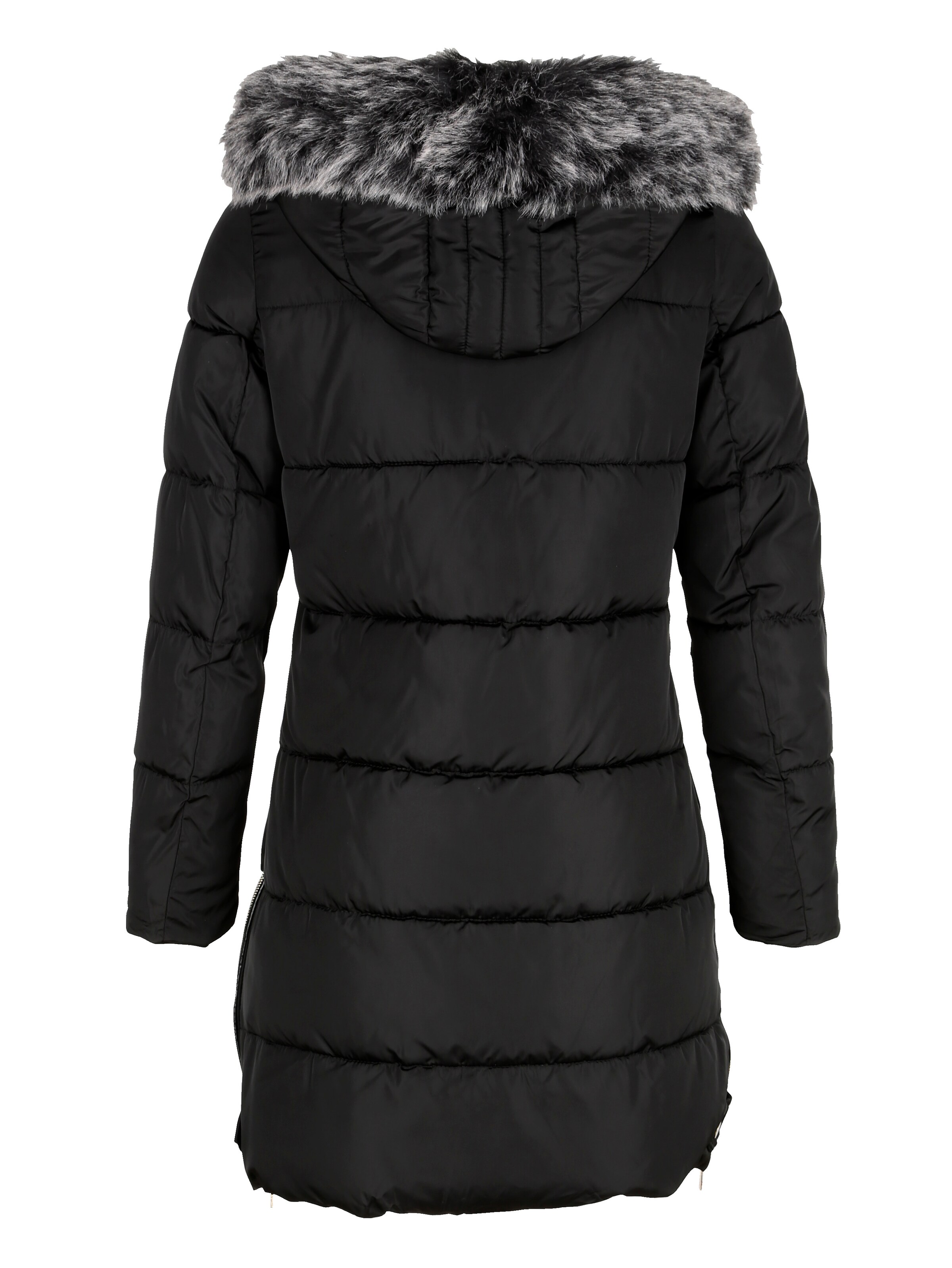 Jacke mit Kunstfell-Kragen 4