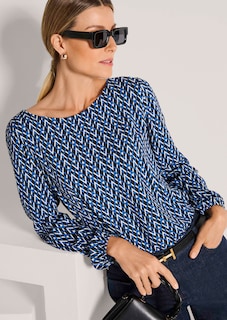 Blouse met grafische print thumbnail 4