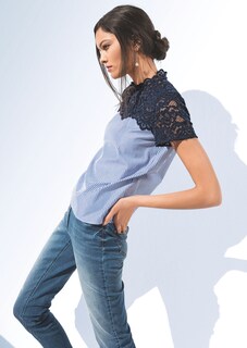 Sommerbluse mit Spitze thumbnail 2