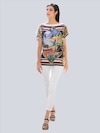 Bluse in Tuchdruckoptik thumbnail 2