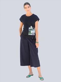 Culotte Hose mit weitem Beinverlauf thumbnail 1