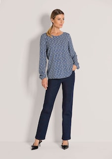 Bluse mit grafischem Print thumbnail 2