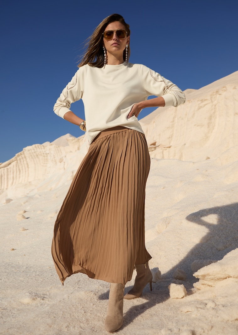 Sweatshirt mit Raffinesse