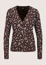 Feine Strickjacke mit Blumenprint thumbnail 6