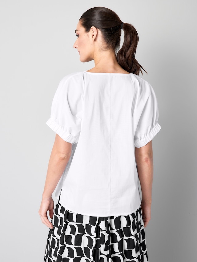 Bluse mit breitem Bündchen am Ärmel 2