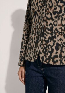 Jacquard-Blazer mit Leoparden-Muster thumbnail 5