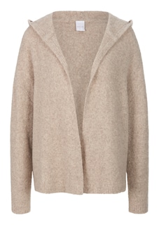 Strickjacke mit Kapuze in Bouclé-Optik thumbnail 6