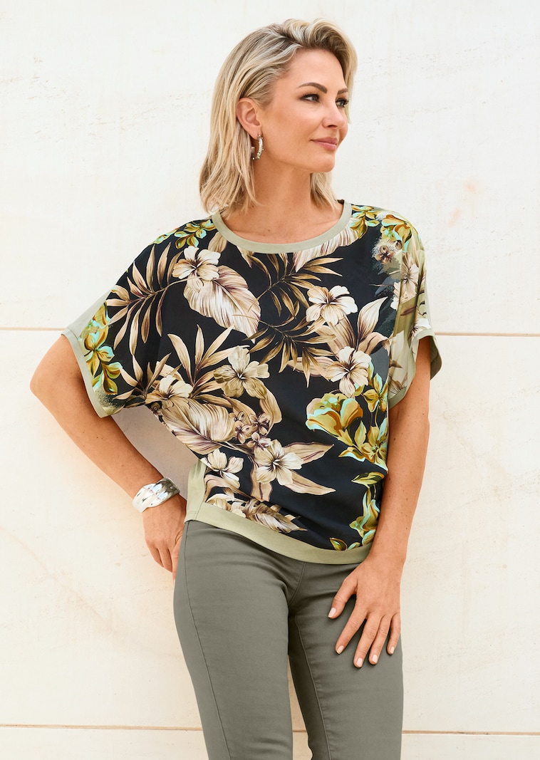 Kurzarm-Shirt mit vorderseitigem Druck