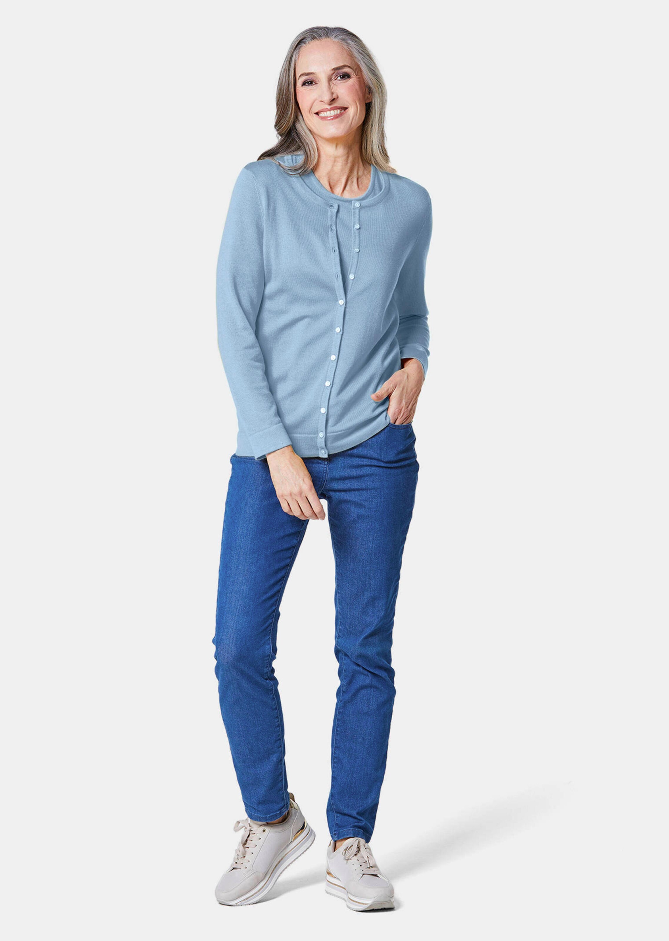 Ensemble en maille - bleu clair - Gr. 56 de Goldner Fashion