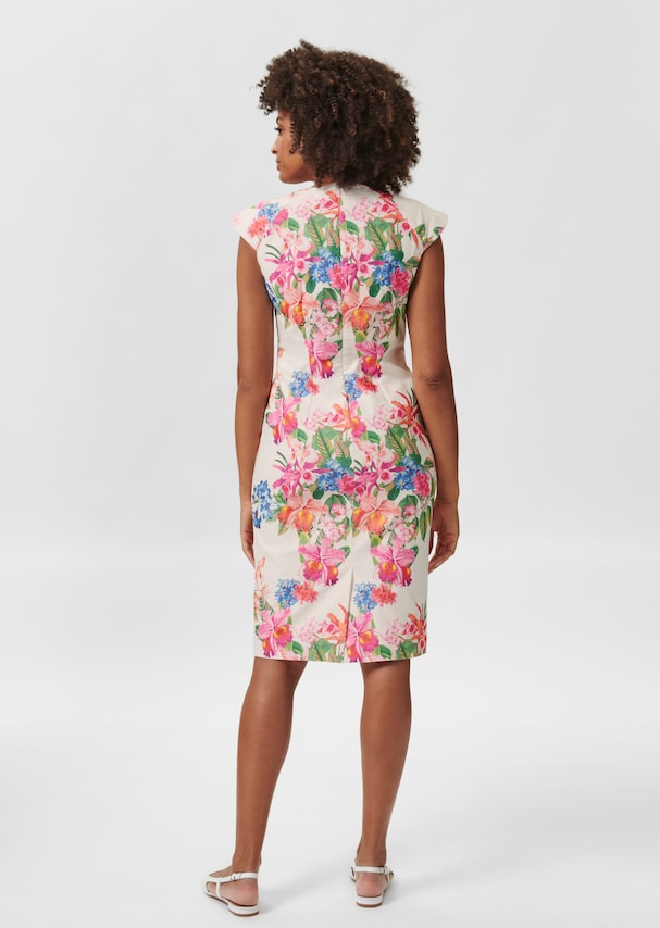 Sheath dress with floral print 2
