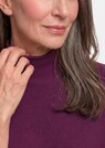 Fijn gebreide tricot pullover met opstaande kraag thumbnail 5