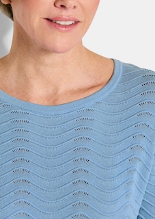 Pull en tricot structuré, à motif ondulé thumbnail 5