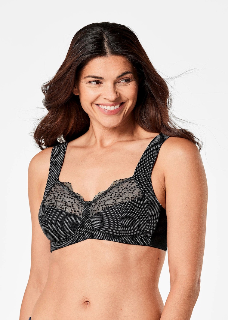 Lace-detailed bra