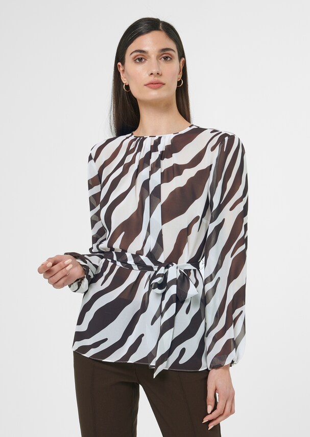 Tunic with zebra print
