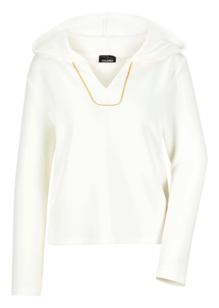 Sweatshirt avec bord fantaisie