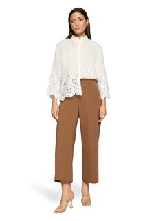 Bluse mit Stickerei aus reiner Baumwolle thumbnail 2