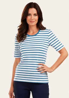 Ringelshirt mit Halbarm thumbnail 6