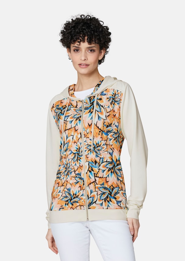 Fitness jacket with unique floral print