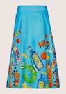 Midi skirt with pop art print thumbnail 6